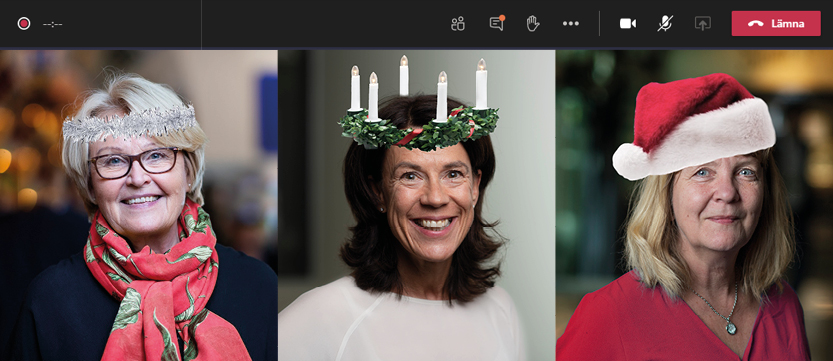 kansliet i tomteluva och luciakrona