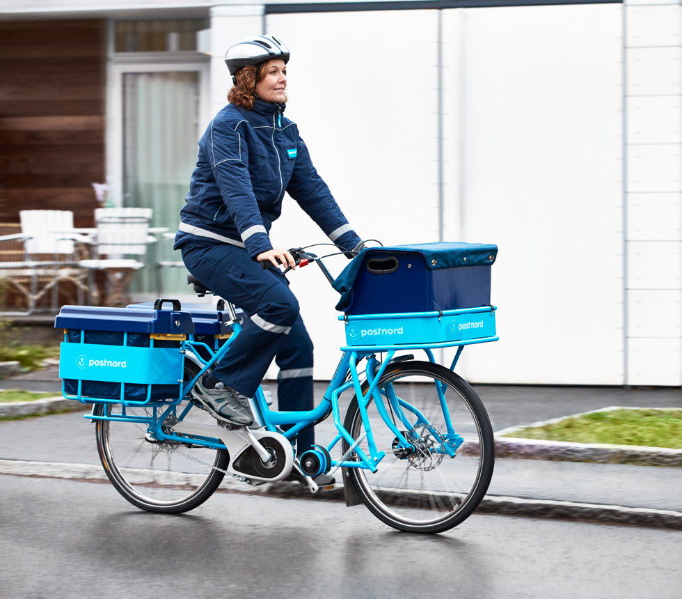 cyklande brevbärare